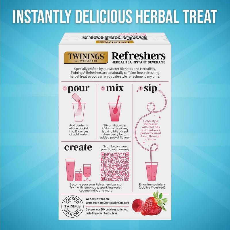 Twinings شاي الأعشاب المنعش بنكهة الفراولة والتوت من توينينغز، مشروب فوري، 5 قطع (عبوة من 6) - Image 5